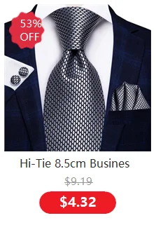 Hi-Tie Gifts For Men Purple Lavender Solid Men's Tie Luxury NeckTie Hanky Cufflinks Set Formal Dress Ties For Men Wedding