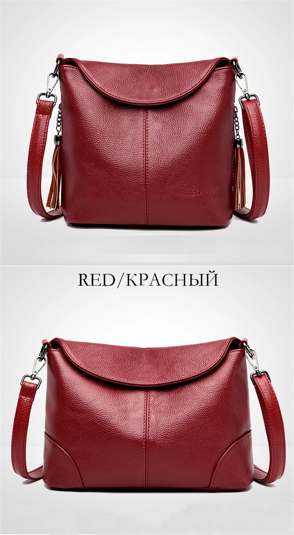 Soft Leather Crossbody Bags for Women 2026 Luxury Handbags Women Bags Designer Female Casual Hand Shoulder Bag Bolsos De Mujer