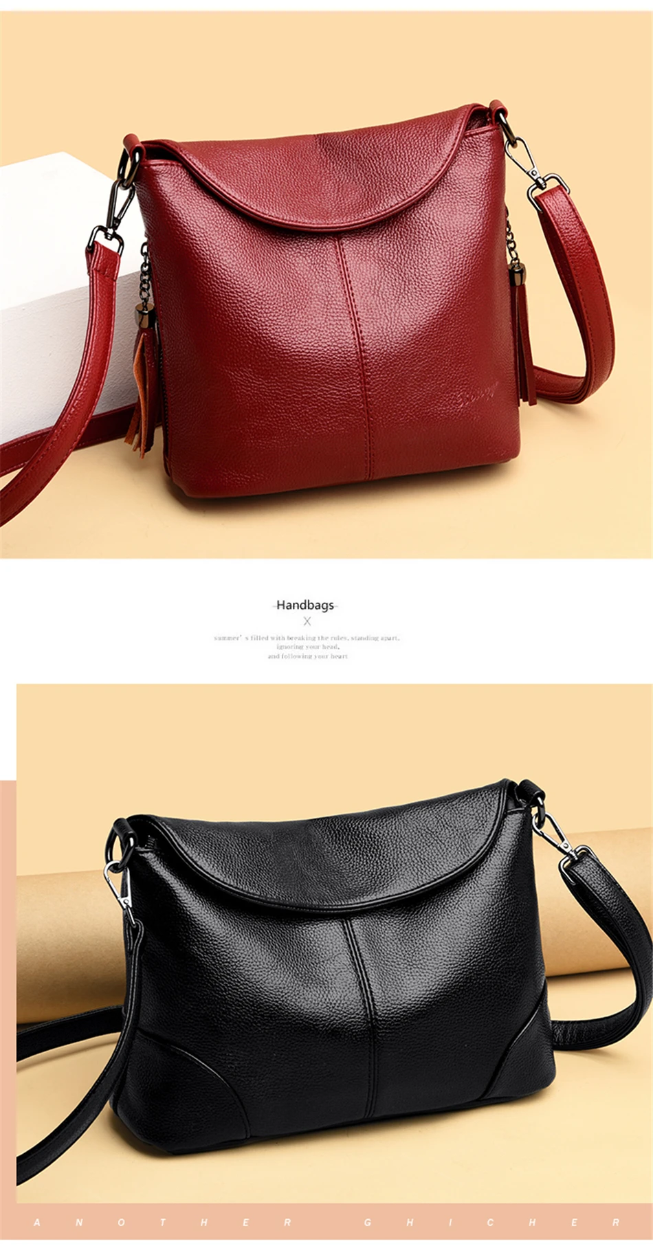 Soft Leather Crossbody Bags for Women 2026 Luxury Handbags Women Bags Designer Female Casual Hand Shoulder Bag Bolsos De Mujer