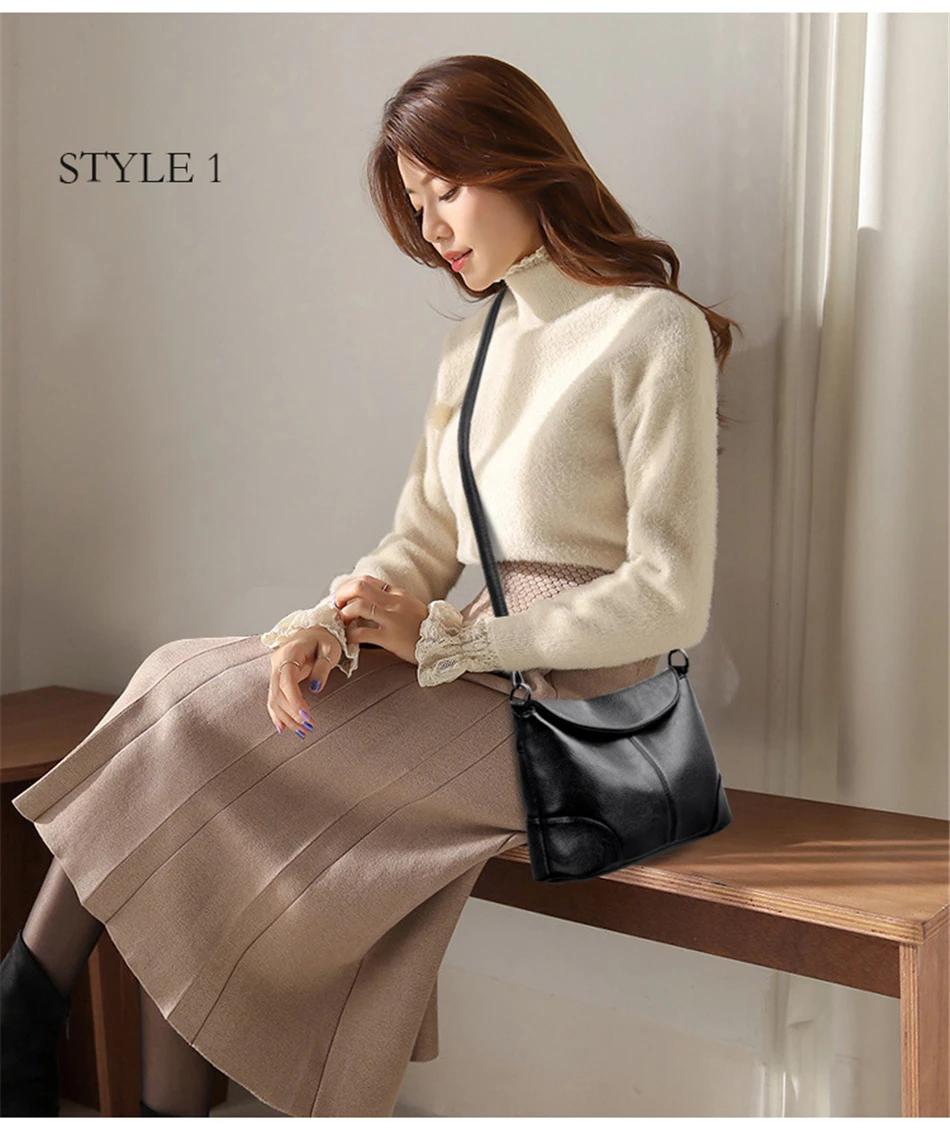 Soft Leather Crossbody Bags for Women 2026 Luxury Handbags Women Bags Designer Female Casual Hand Shoulder Bag Bolsos De Mujer