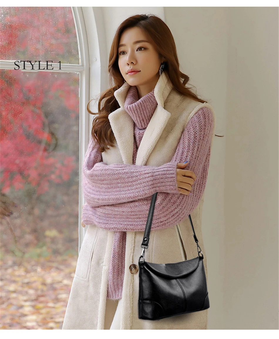 Soft Leather Crossbody Bags for Women 2026 Luxury Handbags Women Bags Designer Female Casual Hand Shoulder Bag Bolsos De Mujer