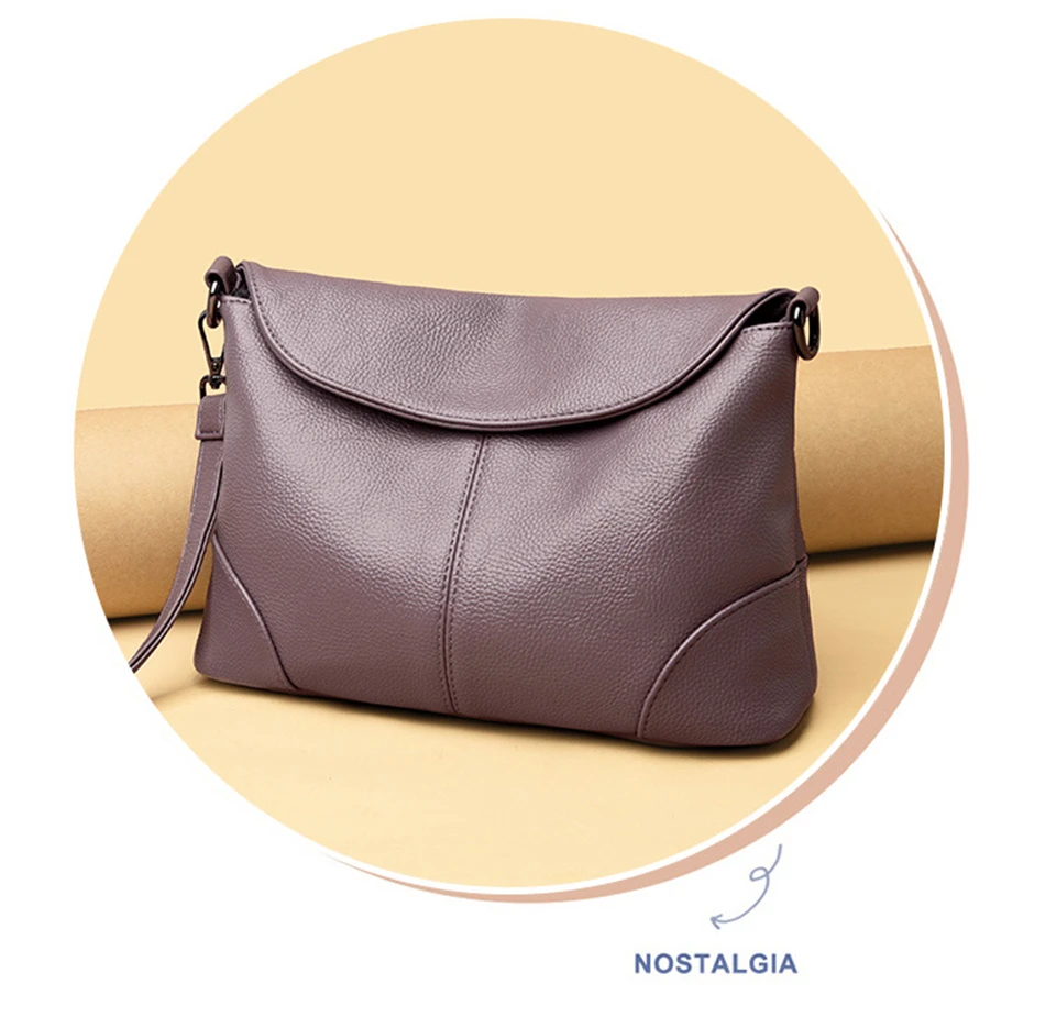 Soft Leather Crossbody Bags for Women 2026 Luxury Handbags Women Bags Designer Female Casual Hand Shoulder Bag Bolsos De Mujer