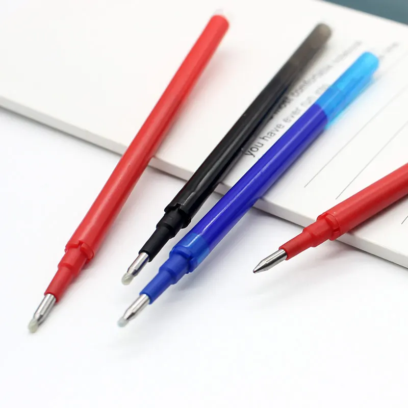 20/30/40/50Pcs Set Erasable Gel Pen Refill 0.7mm Tip Color Ink Rod Replacement Office Writing Drawing Stationery Accessory 11cm