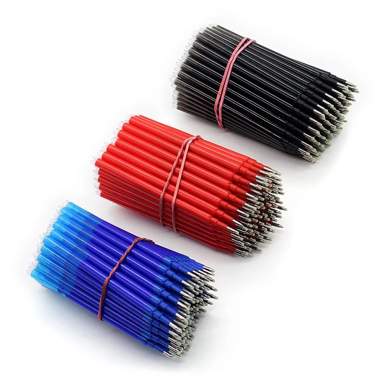 20/30/40/50Pcs Set Erasable Gel Pen Refill 0.7mm Tip Color Ink Rod Replacement Office Writing Drawing Stationery Accessory 11cm