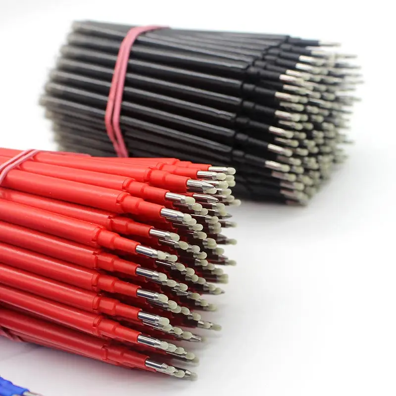 20/30/40/50Pcs Set Erasable Gel Pen Refill 0.7mm Tip Color Ink Rod Replacement Office Writing Drawing Stationery Accessory 11cm
