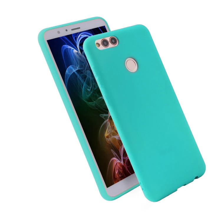 Candy Color Silicone Phone Case For Huawei Honor 7X 7A 7C Pro 7S Honor 8 8X 8C 8A 8S 9 Lite 9s 9c 9A Matte Soft TPU Back Cover
