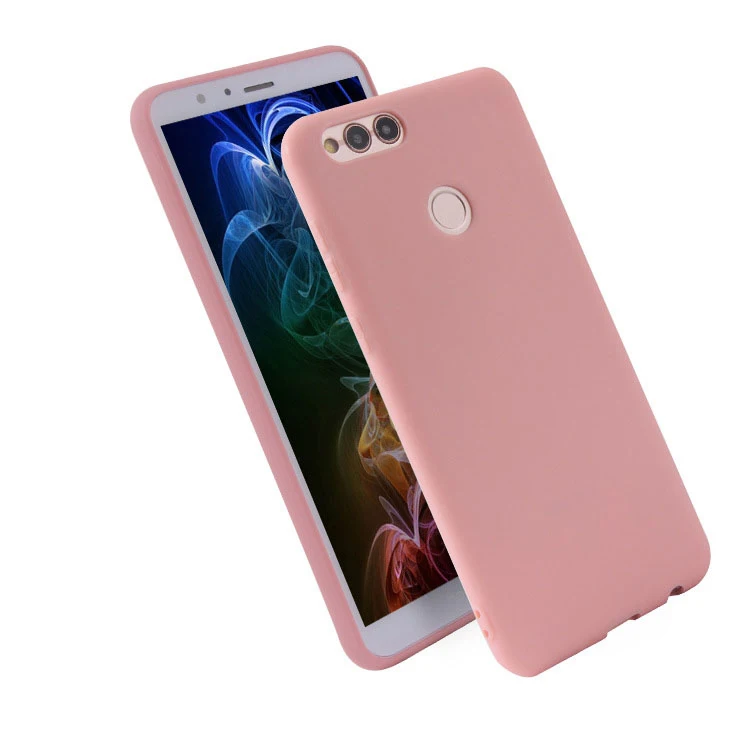 Candy Color Silicone Phone Case For Huawei Honor 7X 7A 7C Pro 7S Honor 8 8X 8C 8A 8S 9 Lite 9s 9c 9A Matte Soft TPU Back Cover