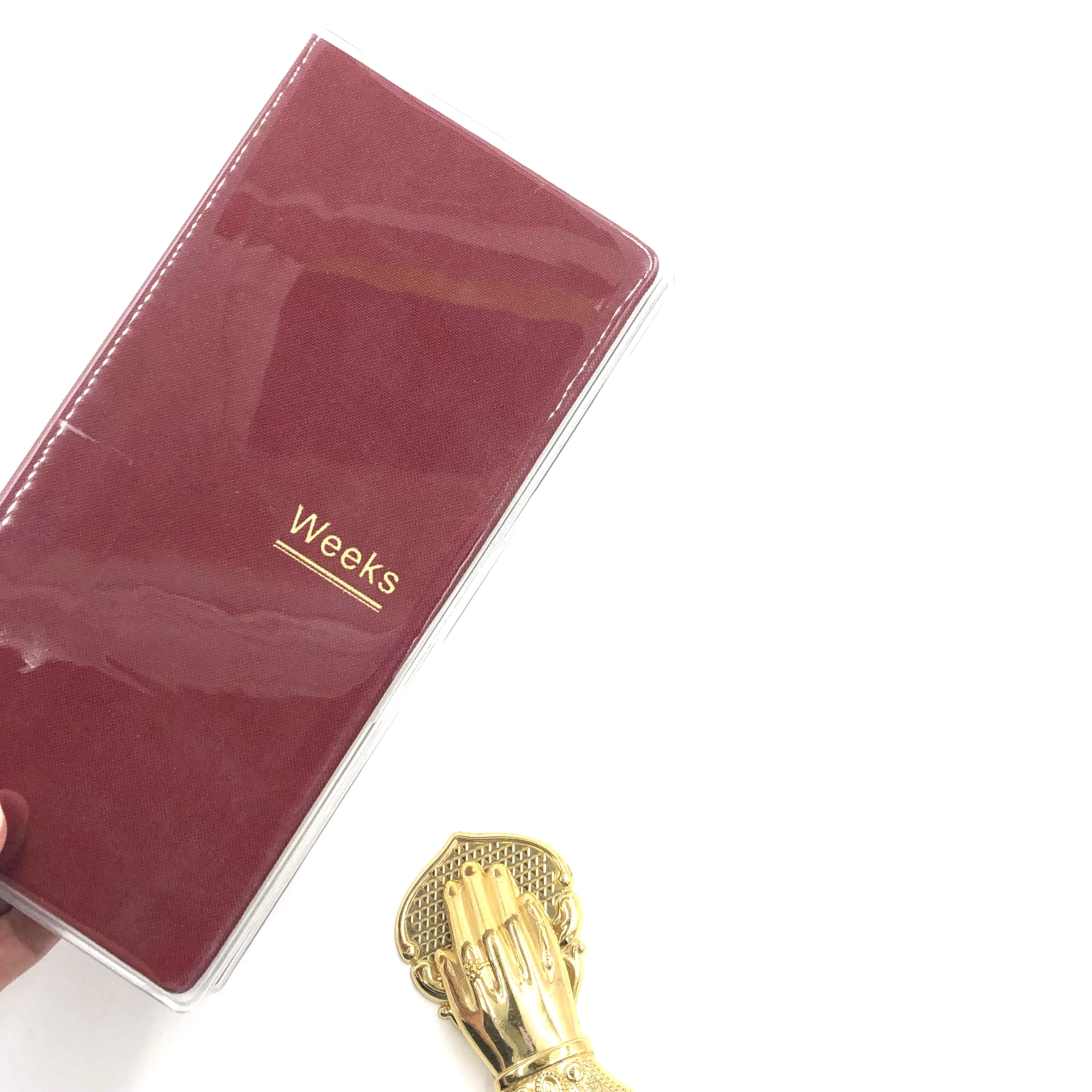 Fromthenon Transparent Pvc Protective Cover for HO-BO Weeks Planner Diary Journals Notebook Bookbinder Case School Supplies