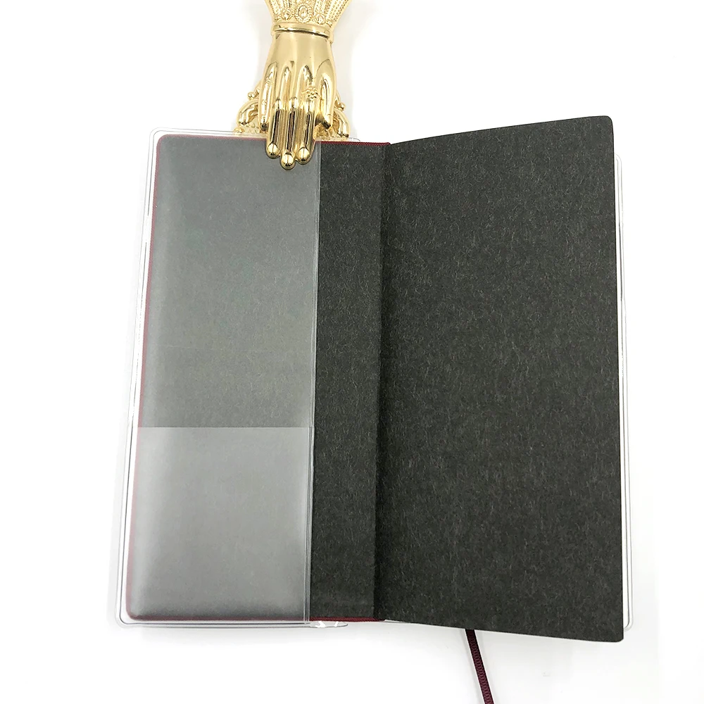 Fromthenon Transparent Pvc Protective Cover for HO-BO Weeks Planner Diary Journals Notebook Bookbinder Case School Supplies