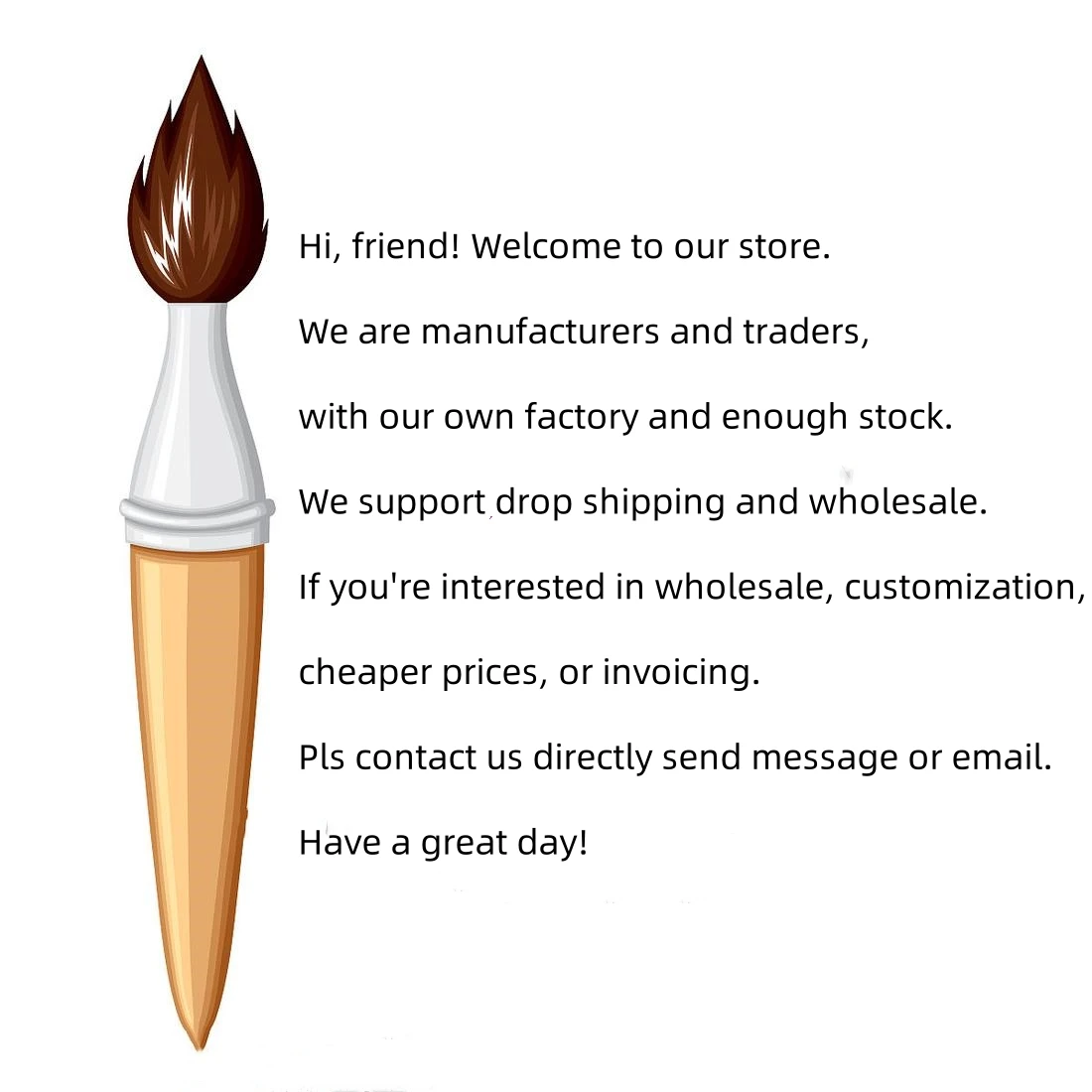 5Pcs Paint Brushes Set Nylon Painting Brush Short Rod Oil Acrylic Brush Watercolor Pen High Quality Professional Art Supplies