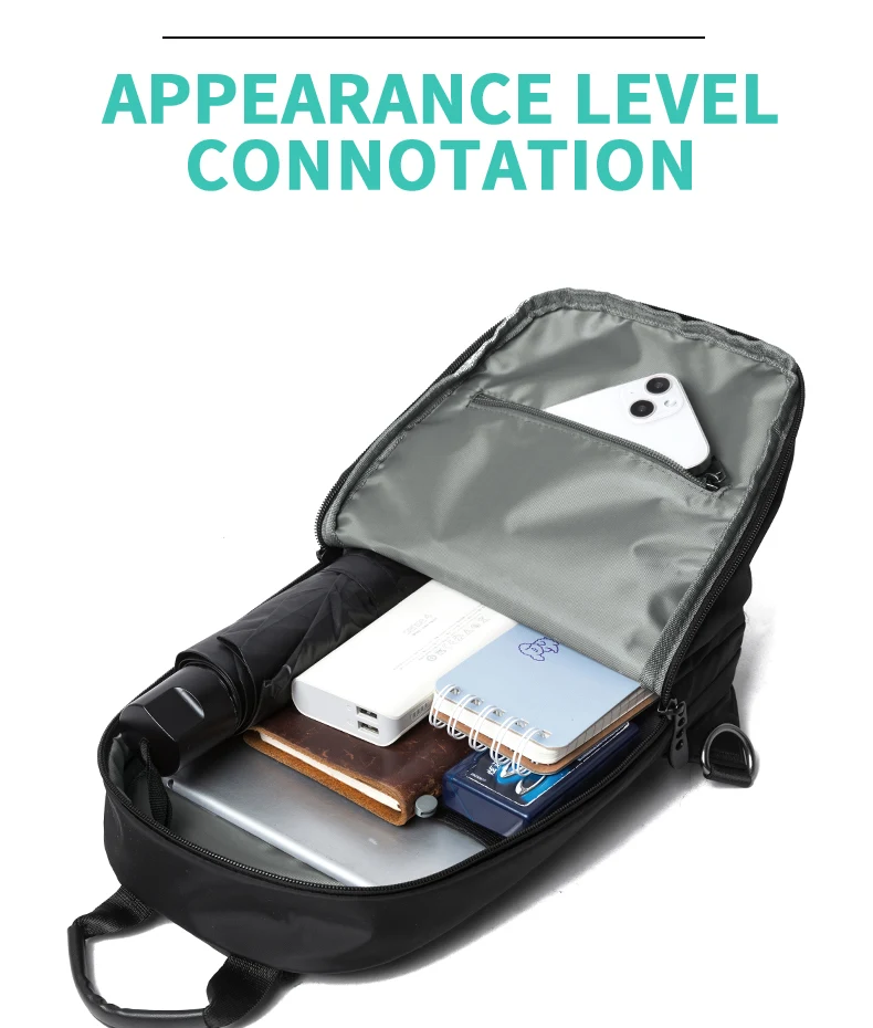 MOYYI Sling Bag for Men, Waterproof Nylon Chest Bag with Adjustable Strap, Anti theft Sport Travel Crossbody Bag