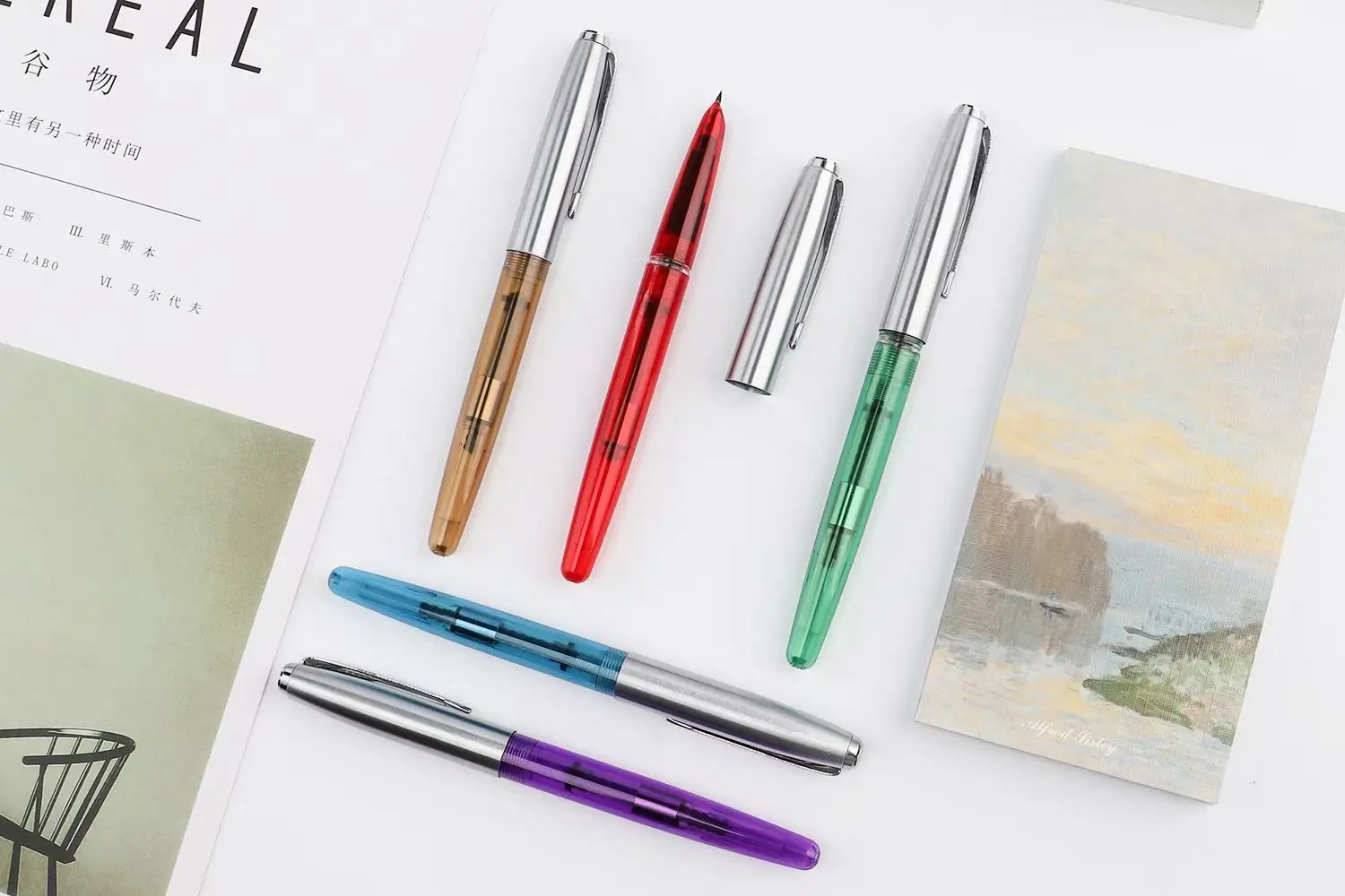 New PAILI  Fountain Pen Fashion Popular Plastic Colorful Classic Business Gift Ink Pens Nice Office Pen Gift School