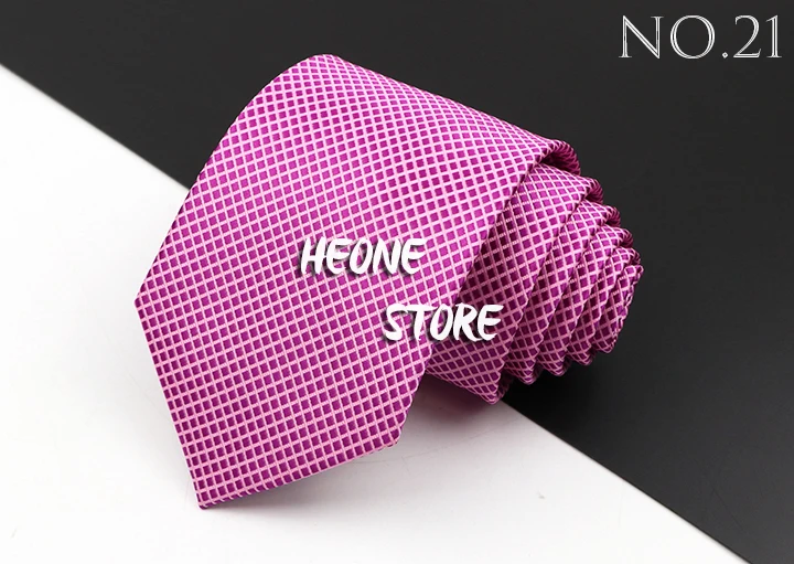Fashion Men's Business Tie Classic 8CM Stripe Plaid Polyester Jacquard Necktie Red Blue Black High Quality Daily Wear Cravat