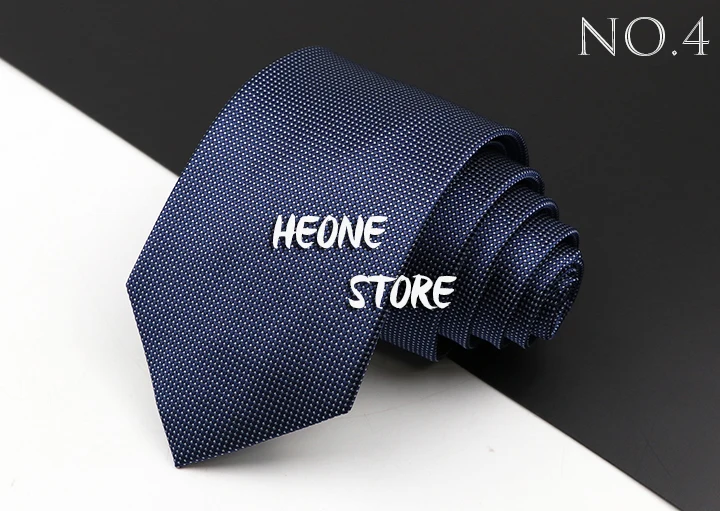Fashion Men's Business Tie Classic 8CM Stripe Plaid Polyester Jacquard Necktie Red Blue Black High Quality Daily Wear Cravat