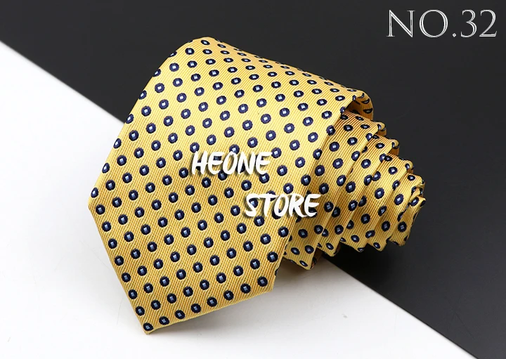 Fashion Men's Business Tie Classic 8CM Stripe Plaid Polyester Jacquard Necktie Red Blue Black High Quality Daily Wear Cravat