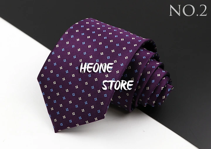 Fashion Men's Business Tie Classic 8CM Stripe Plaid Polyester Jacquard Necktie Red Blue Black High Quality Daily Wear Cravat