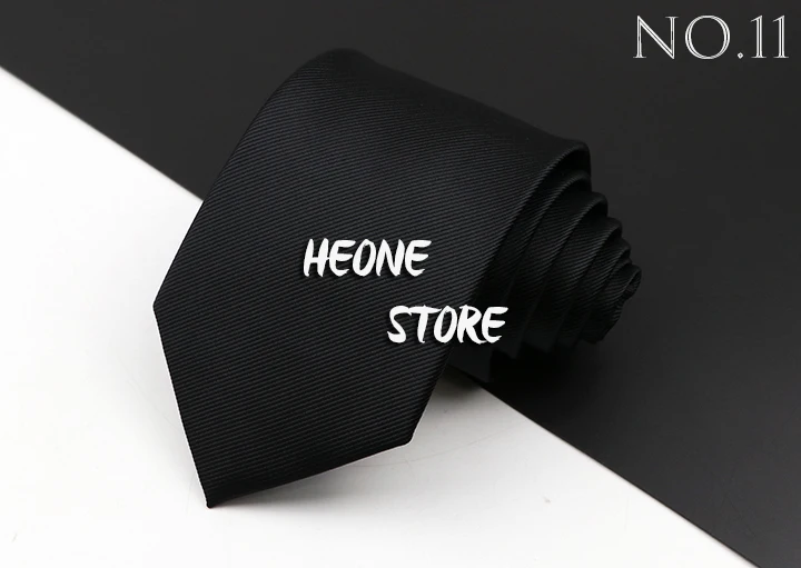 Fashion Men's Business Tie Classic 8CM Stripe Plaid Polyester Jacquard Necktie Red Blue Black High Quality Daily Wear Cravat