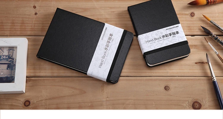 POTENTATE 300gsm 24 Sheets Watercolor Hand Account Book/Pad/Paper Sketch Notebook Water Color Handbook Art Drawing Book/Paper