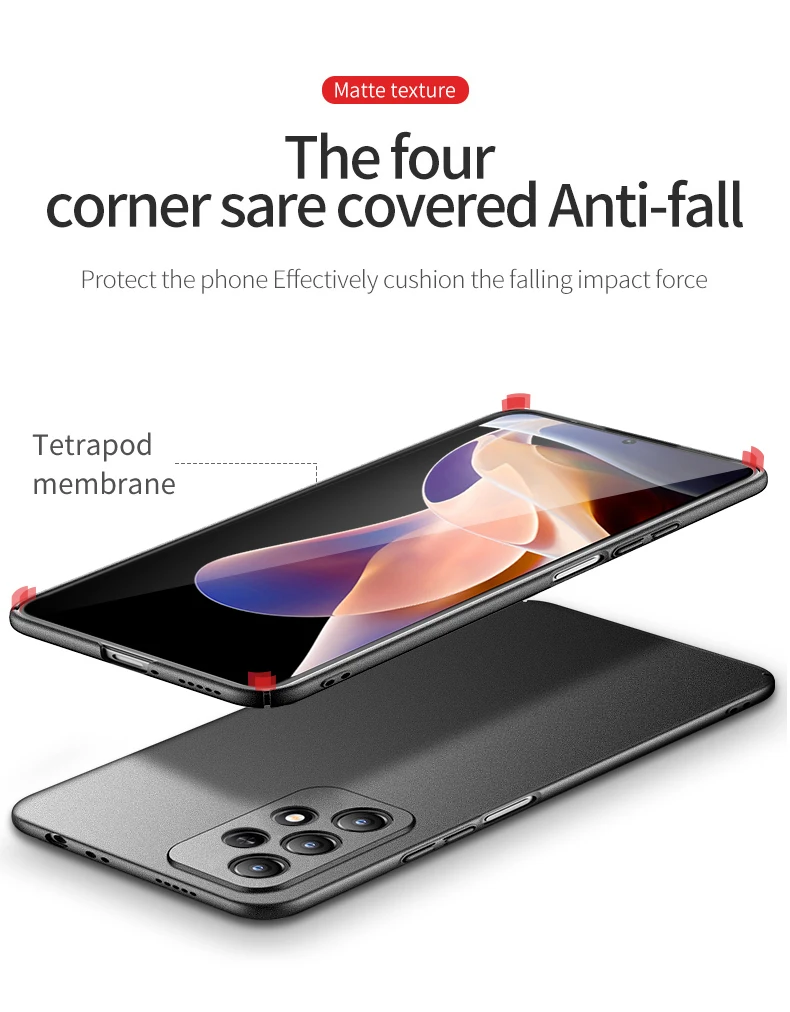 For SAMSUNG Galaxy A12 A32 A52 A52s A72 A13 A33 A53 A73 5G Hard Plastic Shockproof Case Covers Ultra Slim Frosted Cases