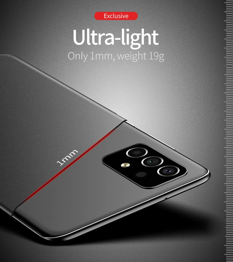 For SAMSUNG Galaxy A12 A32 A52 A52s A72 A13 A33 A53 A73 5G Hard Plastic Shockproof Case Covers Ultra Slim Frosted Cases