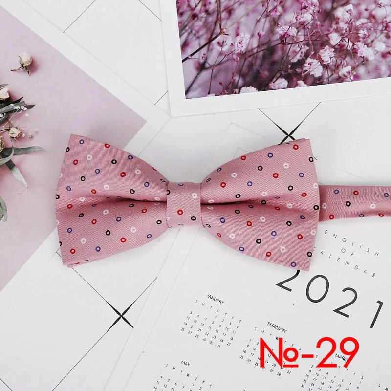 Mens Floral Bow Tie Flexible Bowtie Smooth Necktie Soft Cotton Butterfly Decorative Pattern Dot Flower Print Bow Ties