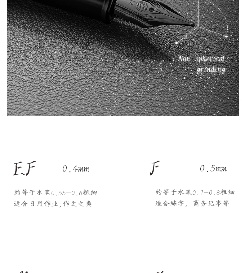 LT Hongdian Black Forest Pro 1861 Matte Fountain Pen Engravable Business Elite Gift Rollerball Calligraphy Set German Design