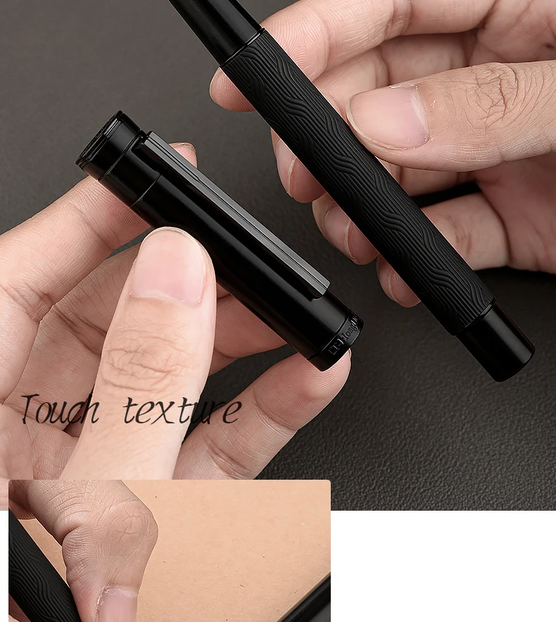 LT Hongdian Black Forest Pro 1861 Matte Fountain Pen Engravable Business Elite Gift Rollerball Calligraphy Set German Design
