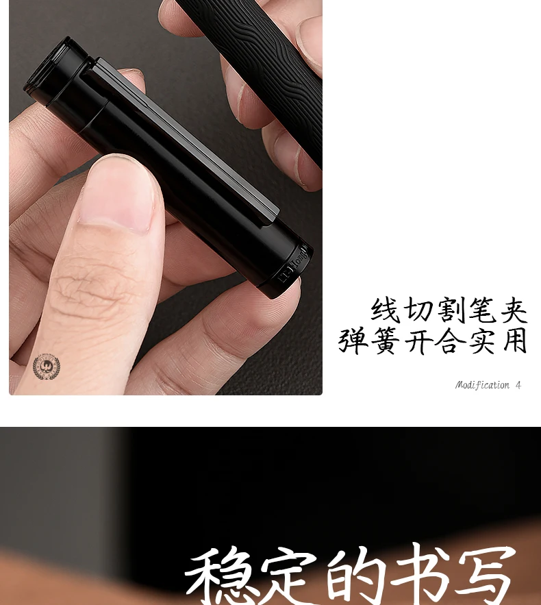 LT Hongdian Black Forest Pro 1861 Matte Fountain Pen Engravable Business Elite Gift Rollerball Calligraphy Set German Design