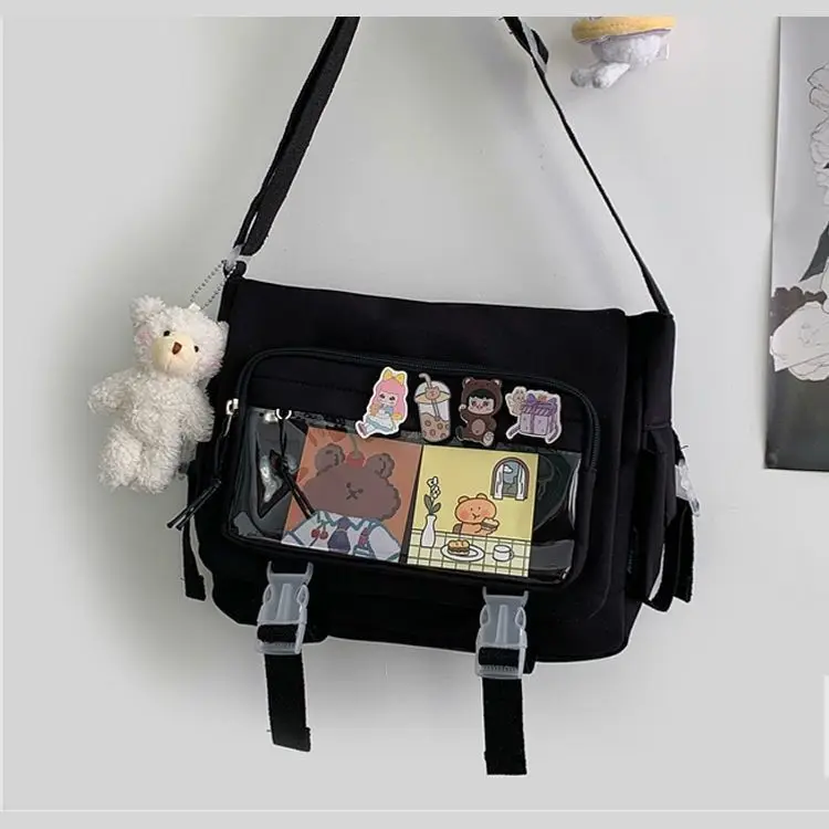 Women's Bag Messenger Korean Style Female Backpack College Large Capacity Versatile Shoulder Student School Postman Tote Bags