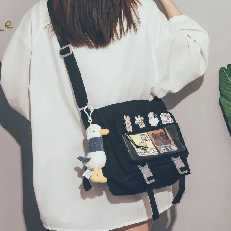 Women's Bag Messenger Korean Style Female Backpack College Large Capacity Versatile Shoulder Student School Postman Tote Bags