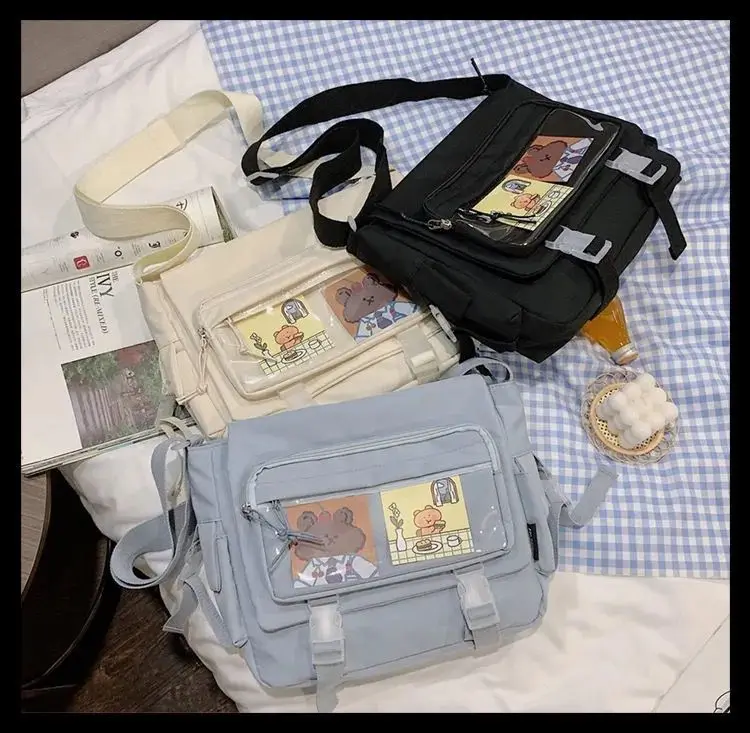 Women's Bag Messenger Korean Style Female Backpack College Large Capacity Versatile Shoulder Student School Postman Tote Bags