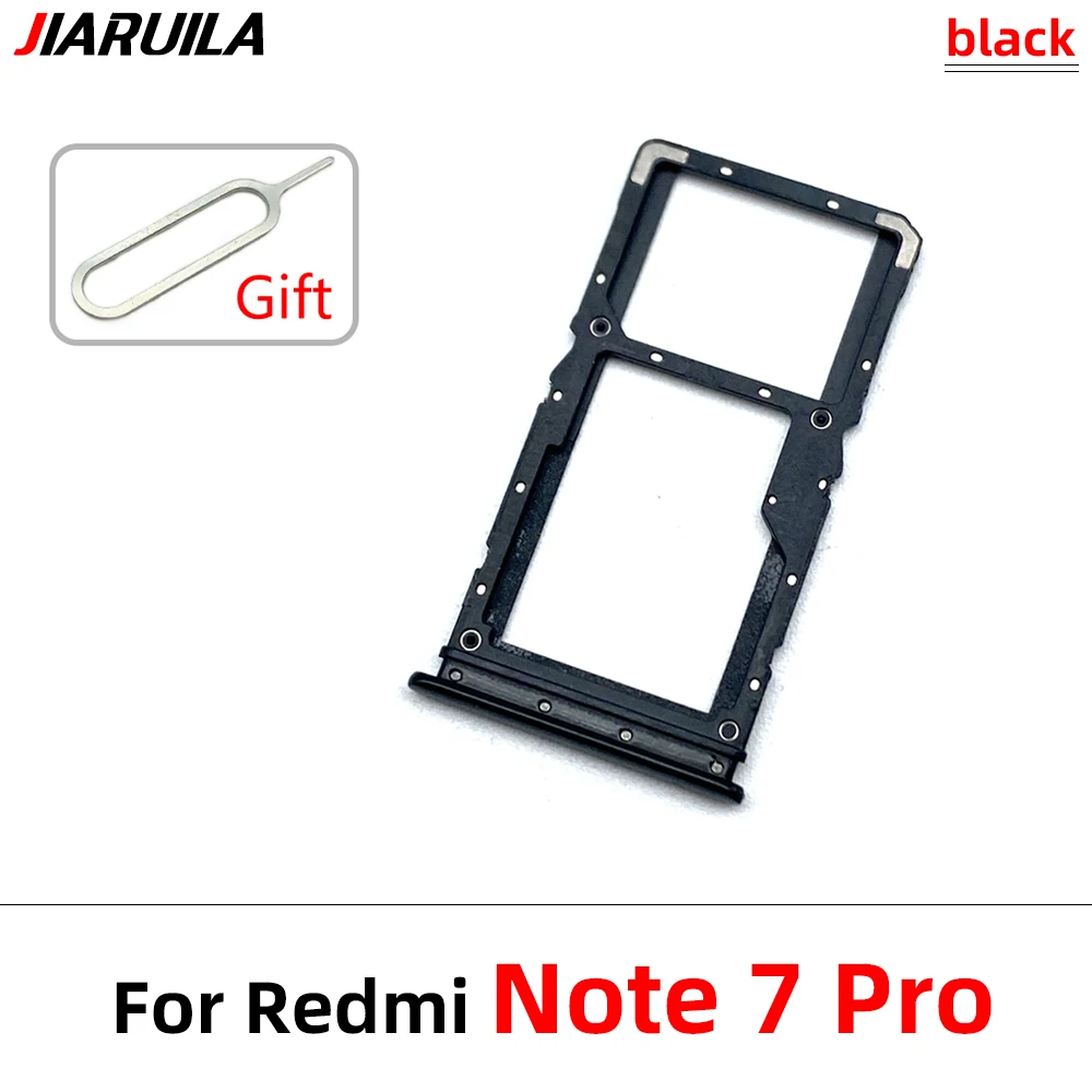 NEW SIM Card Tray Chip Slot Drawer Holder Adapter Accessories Repair Part For Xiaomi Redmi Note 9S Note 9 7 Pro + Pin