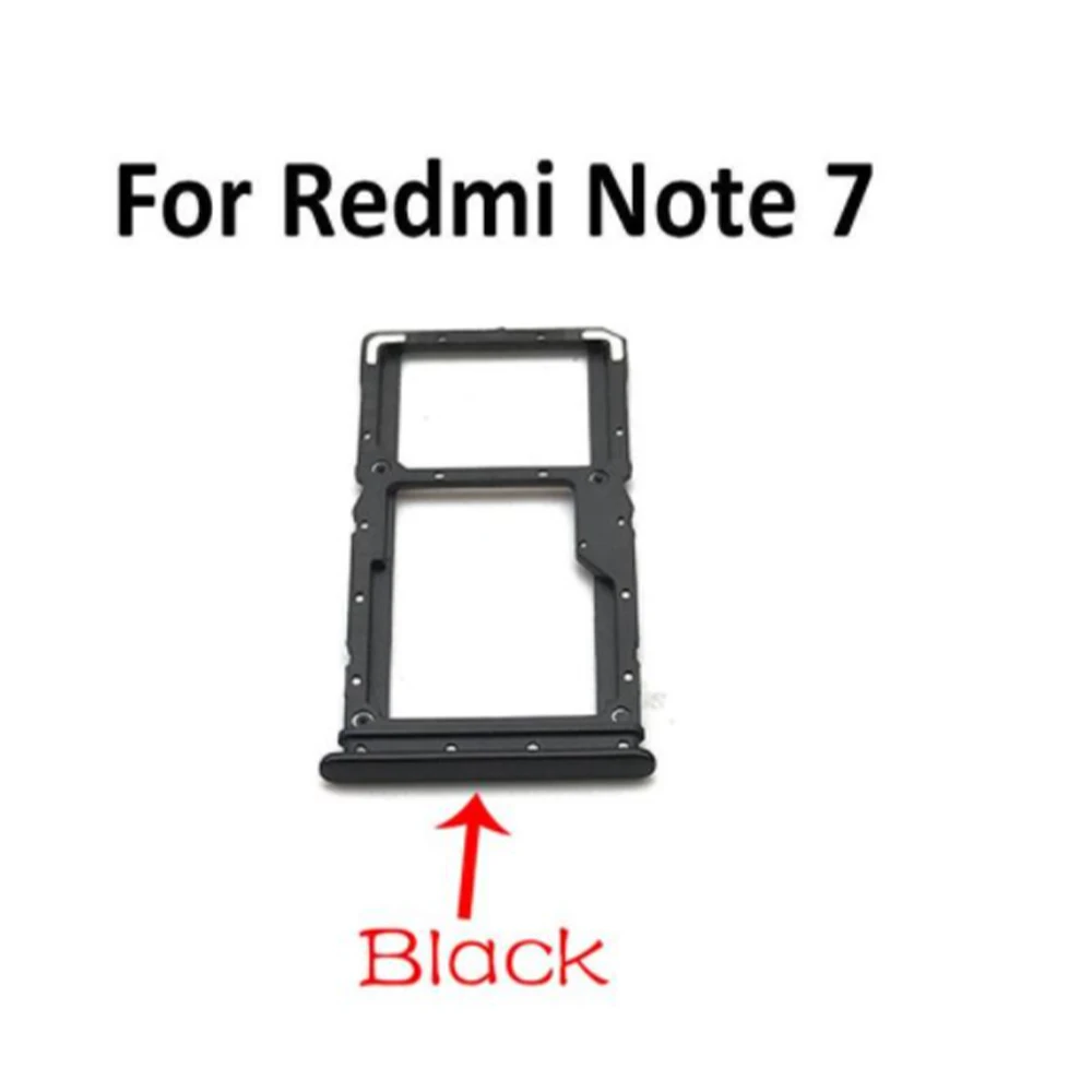 NEW SIM Card Tray Chip Slot Drawer Holder Adapter Accessories Repair Part For Xiaomi Redmi Note 9S Note 9 7 Pro + Pin