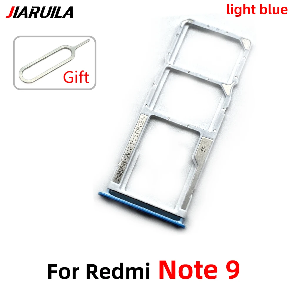 NEW SIM Card Tray Chip Slot Drawer Holder Adapter Accessories Repair Part For Xiaomi Redmi Note 9S Note 9 7 Pro + Pin