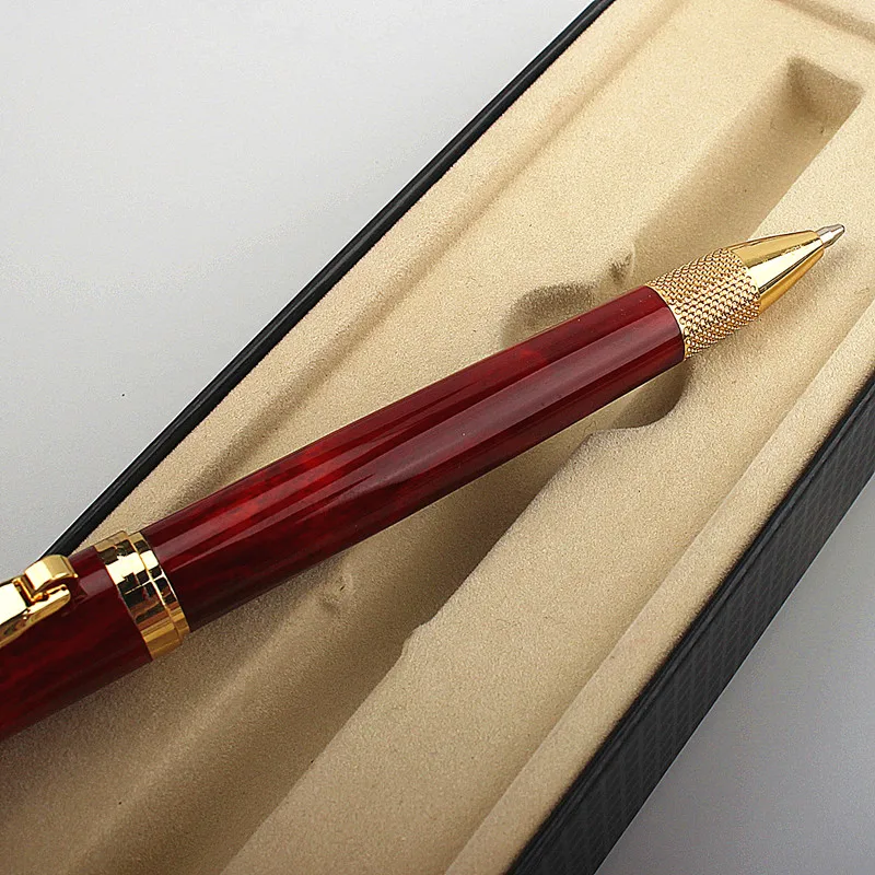 Luxury Quality Pen Metal Classical Student Ballpoint Pen Men Signature INK PENS Stationery Office Supplies Pencil Bag Choose