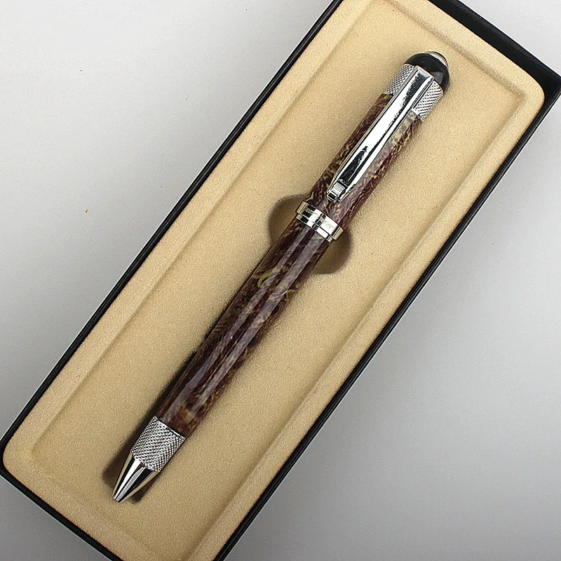 Luxury Quality Pen Metal Classical Student Ballpoint Pen Men Signature INK PENS Stationery Office Supplies Pencil Bag Choose