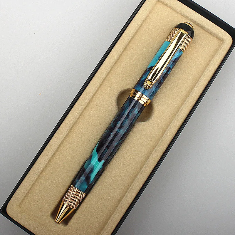 Luxury Quality Pen Metal Classical Student Ballpoint Pen Men Signature INK PENS Stationery Office Supplies Pencil Bag Choose