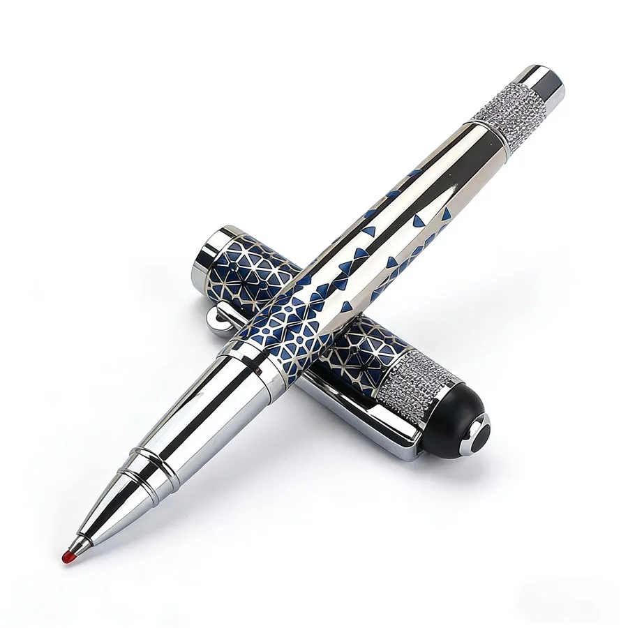 Luxury Quality Pen Metal Classical Student Ballpoint Pen Men Signature INK PENS Stationery Office Supplies Pencil Bag Choose