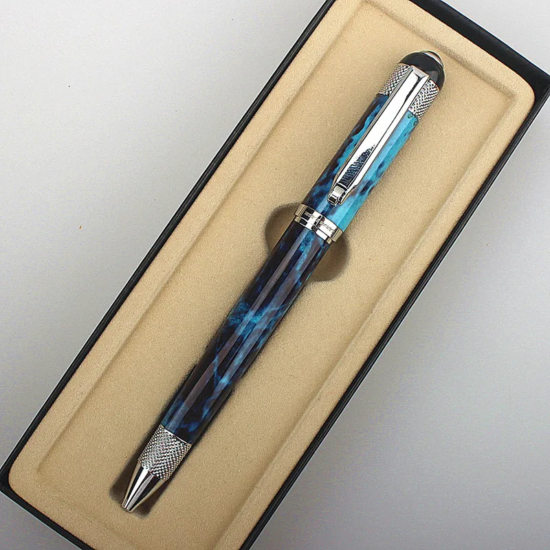Luxury Quality Pen Metal Classical Student Ballpoint Pen Men Signature INK PENS Stationery Office Supplies Pencil Bag Choose