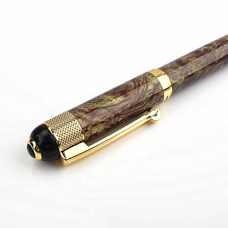Luxury Quality Pen Metal Classical Student Ballpoint Pen Men Signature INK PENS Stationery Office Supplies Pencil Bag Choose