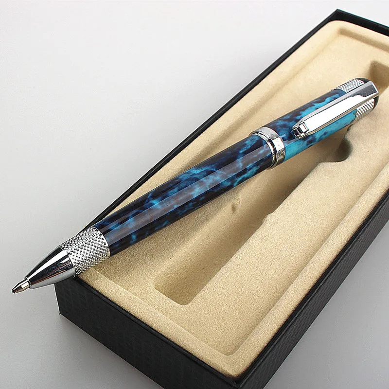 Luxury Quality Pen Metal Classical Student Ballpoint Pen Men Signature INK PENS Stationery Office Supplies Pencil Bag Choose