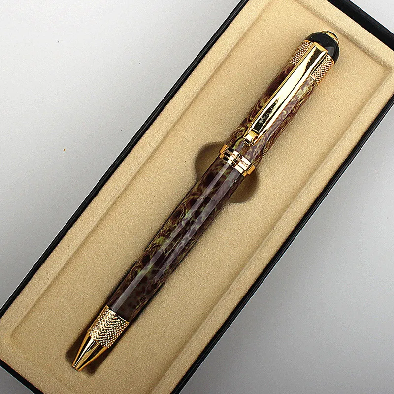 Luxury Quality Pen Metal Classical Student Ballpoint Pen Men Signature INK PENS Stationery Office Supplies Pencil Bag Choose