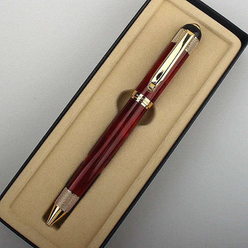 Luxury Quality Pen Metal Classical Student Ballpoint Pen Men Signature INK PENS Stationery Office Supplies Pencil Bag Choose