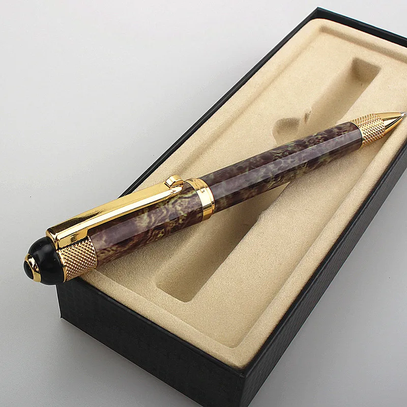 Luxury Quality Pen Metal Classical Student Ballpoint Pen Men Signature INK PENS Stationery Office Supplies Pencil Bag Choose