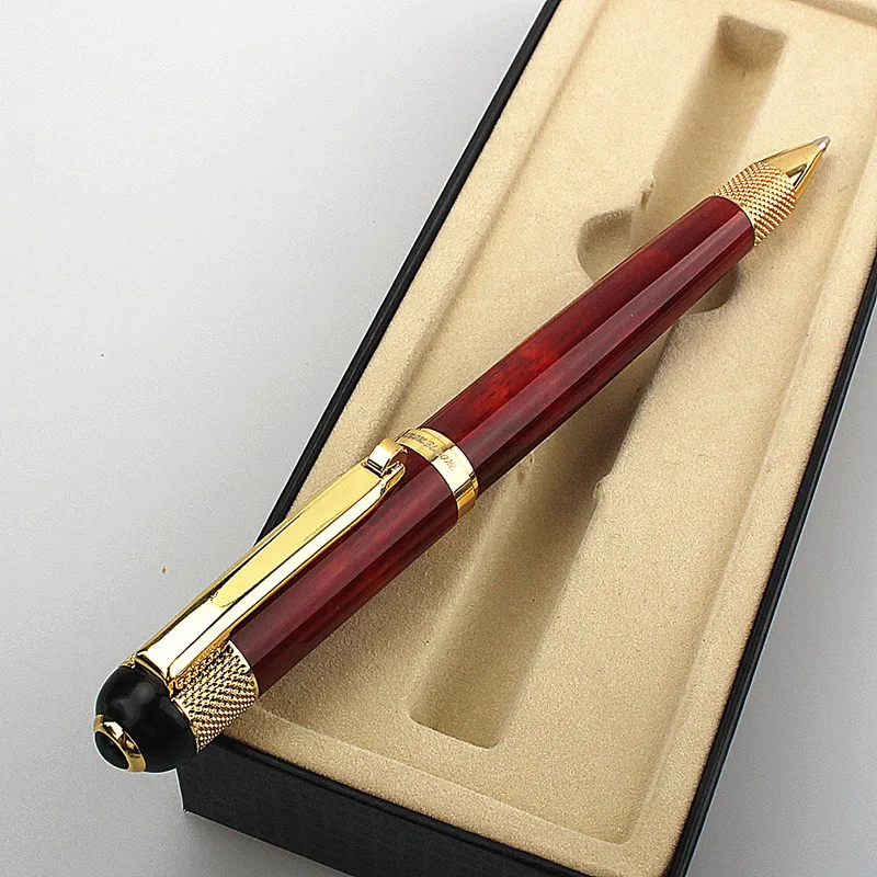 Luxury Quality Pen Metal Classical Student Ballpoint Pen Men Signature INK PENS Stationery Office Supplies Pencil Bag Choose