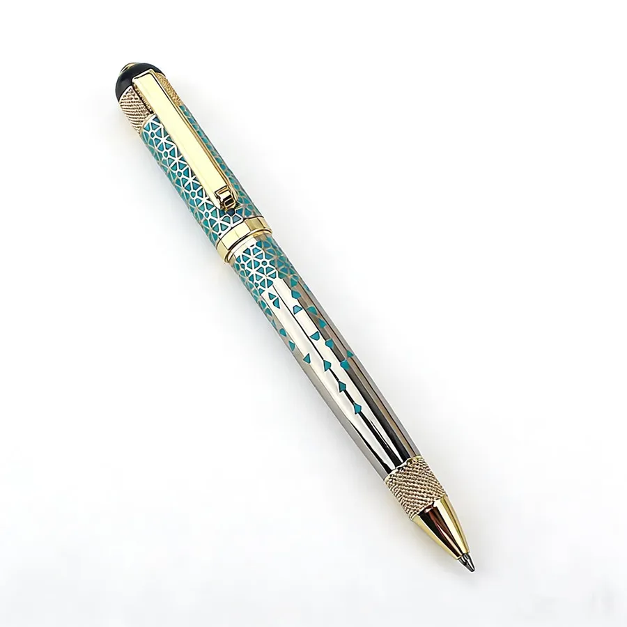 Luxury Quality Pen Metal Classical Student Ballpoint Pen Men Signature INK PENS Stationery Office Supplies Pencil Bag Choose