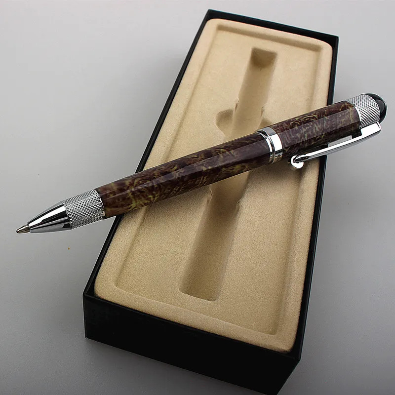Luxury Quality Pen Metal Classical Student Ballpoint Pen Men Signature INK PENS Stationery Office Supplies Pencil Bag Choose