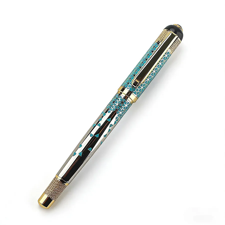 Luxury Quality Pen Metal Classical Student Ballpoint Pen Men Signature INK PENS Stationery Office Supplies Pencil Bag Choose