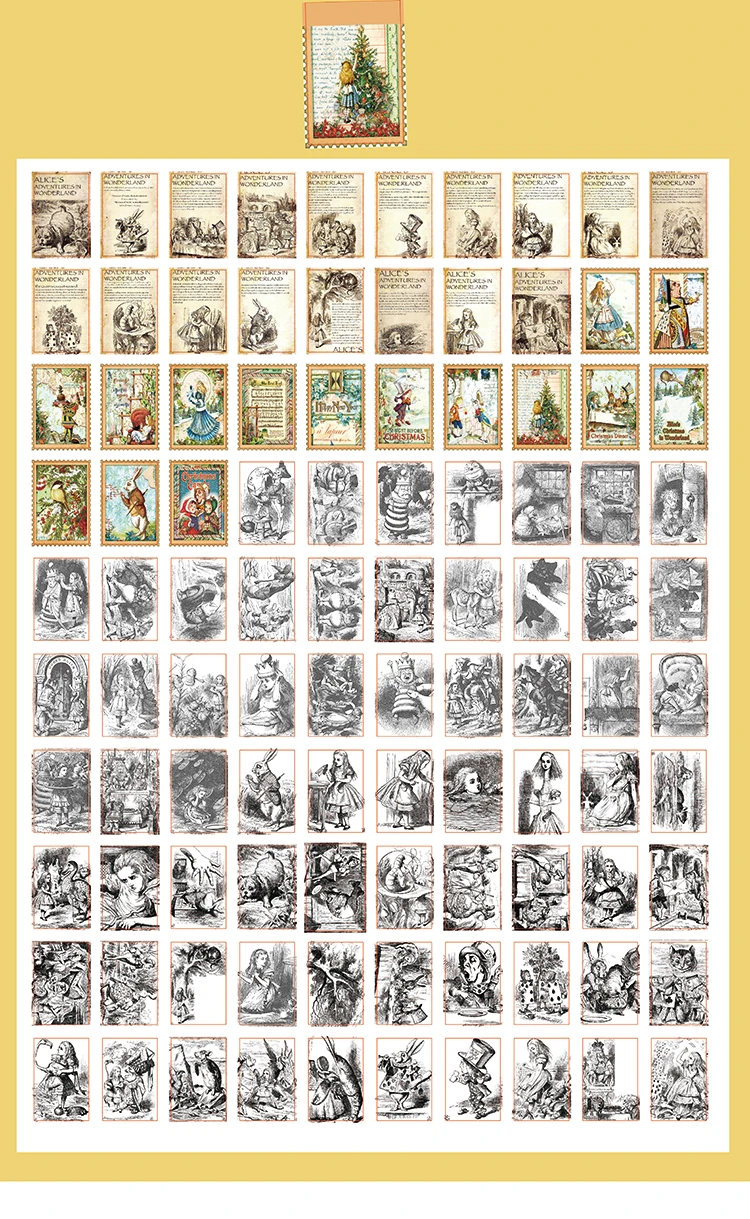 100pcs/lot Memo Pads Material Paper Vintage Rabbit Girls Baby Paper Junk Journal Scrapbooking Cards Background Decoration Paper