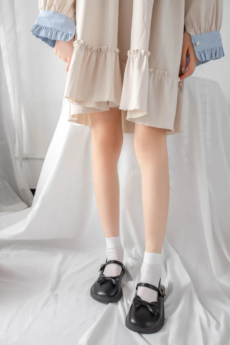 Women Socks Spring Summer Ladies Solid Color Socks Long Tube Short Socks High Mid Tube Socks Velvet White Black Soks for Girls